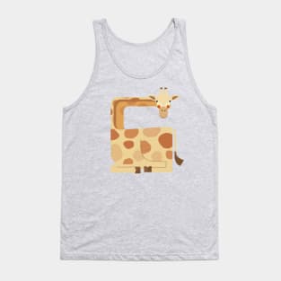 Giraffe, African Wildlife Tank Top